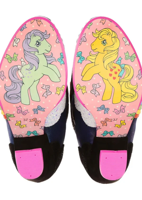 Irregular Choice x My Little Pony Rainbow Bridge Cowboy Boots Black