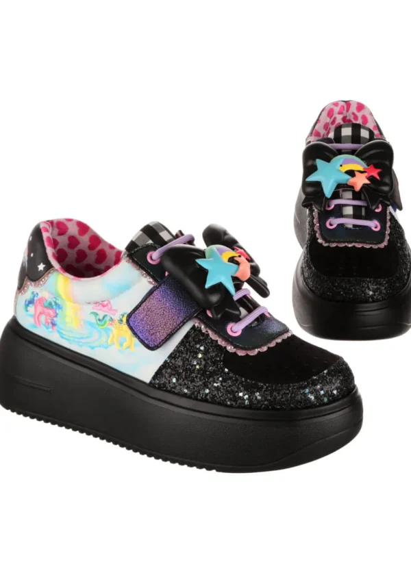 Irregular Choice x My Little Pony Rainbow Of Light Sneakers Black