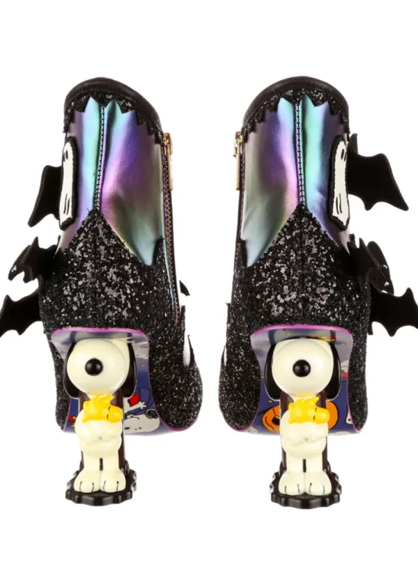Irregular Choice x Peanuts Count Snoopy Ankle Boots Black