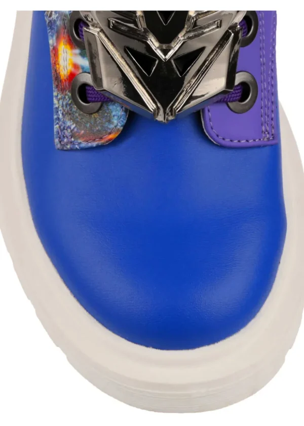 Irregular Choice x Transformers Battle Ready Boots Blue Red