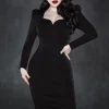 Katakomb Femme Fatal Pencil Dress Black