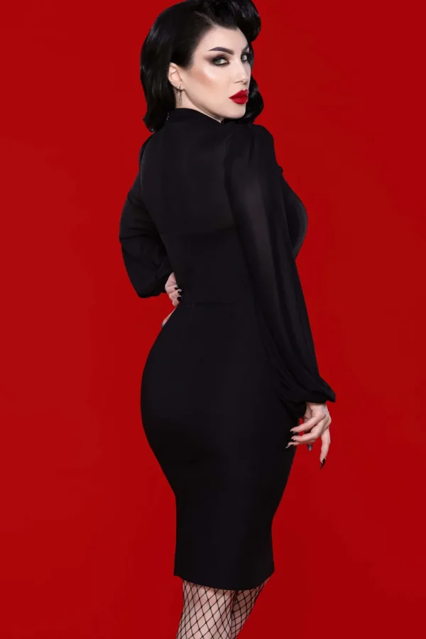 Katakomb Mistress Pencil Dress Black