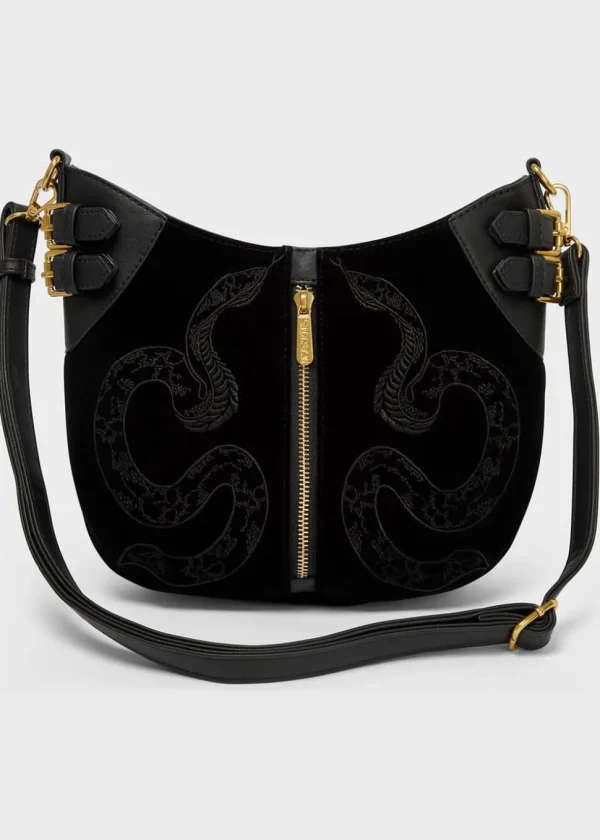 Killstar Adder Snake Bag Black
