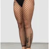 Killstar All Caught Up Fishnet Leggings Black
