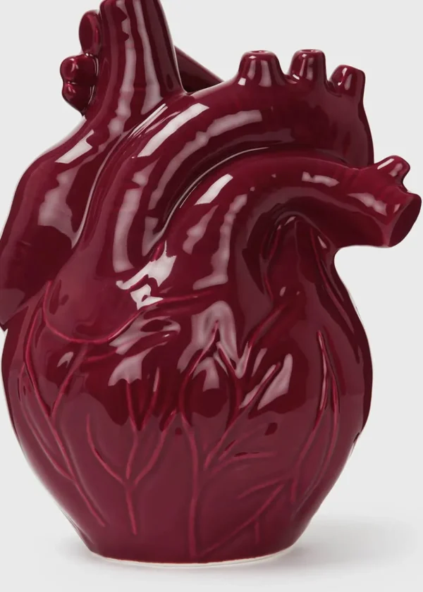 Killstar Ana-Tomic Heart Vase Red