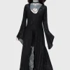 Killstar Blessing In Demise Velvet Duster Black
