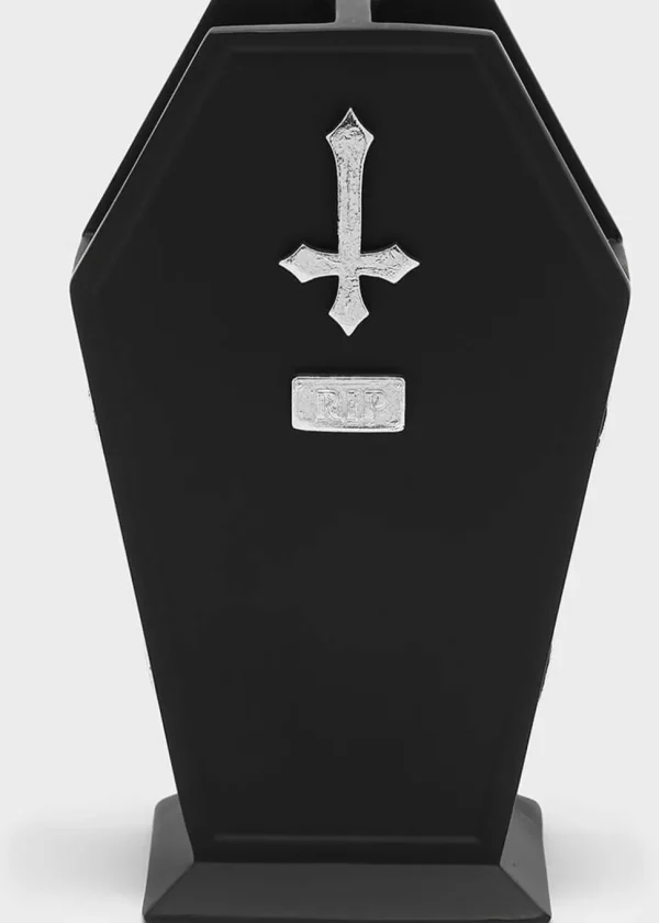 Killstar Coffin Brush Holder Black
