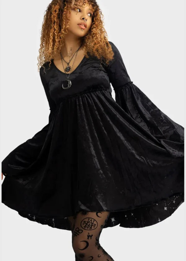 Killstar Coma Mini Dress Black