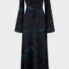 Killstar Dreamanicon Stars Maxi Dress Black