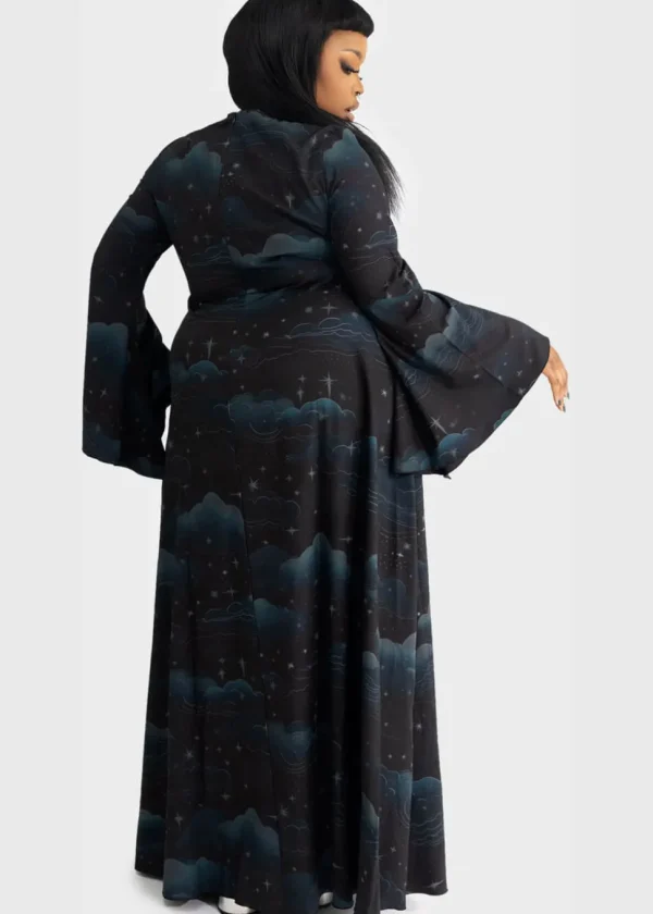 Killstar Dreamanicon Stars Maxi Dress Black