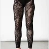 Killstar Empyrean Lace Leggings in Black