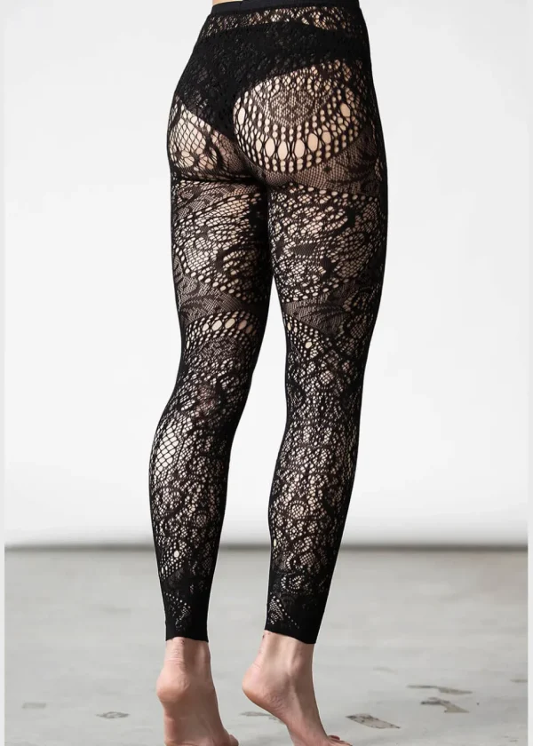 Killstar Empyrean Lace Leggings in Black