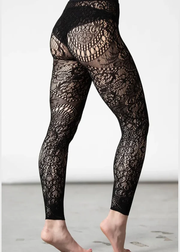 Killstar Empyrean Lace Leggings in Black