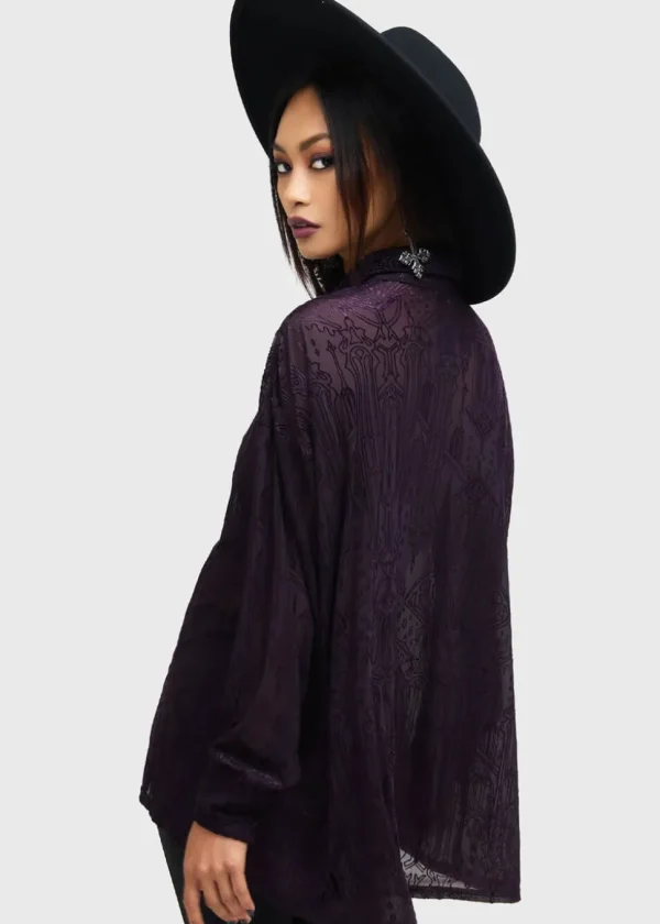 Killstar Gates Of Hell Shirt Purple
