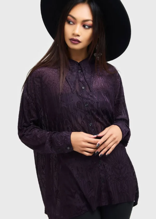 Killstar Gates Of Hell Shirt Purple
