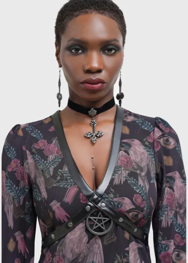Killstar Gloomweaver Raven Maxi Dress Black