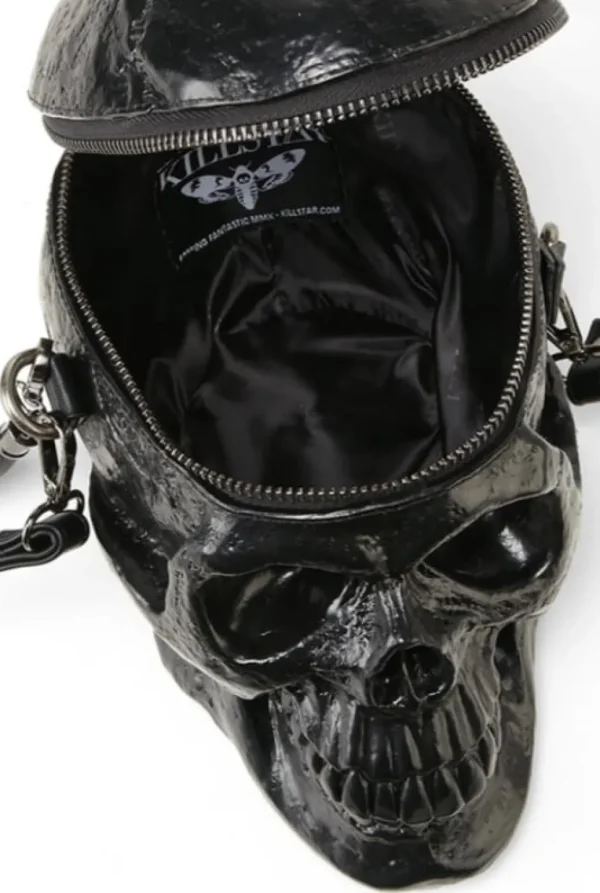 Killstar Grave Digger Skull Bag Black