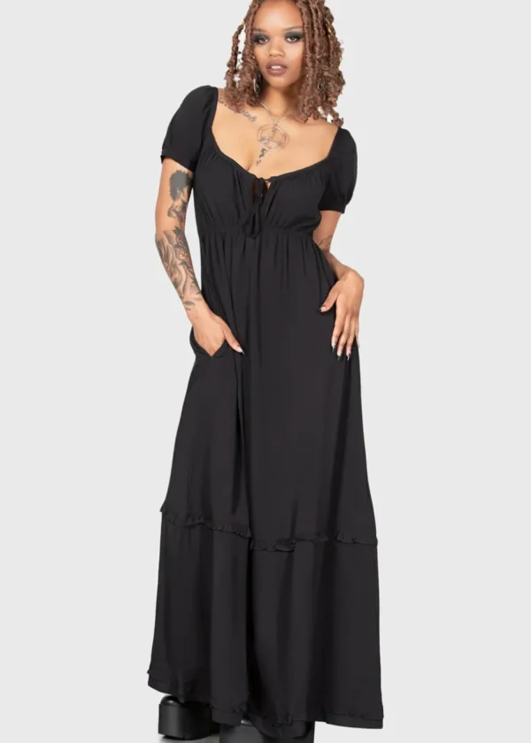 Killstar Heath Maxi Dress Black