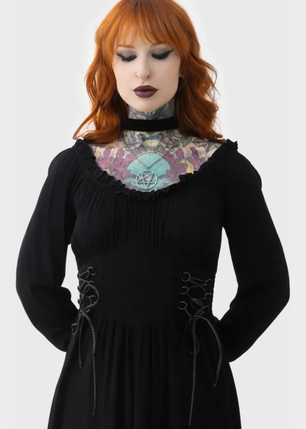 Killstar Jocaster Maxi Dress Black