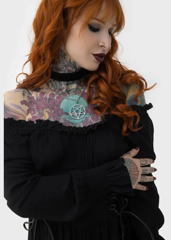 Killstar Jocaster Maxi Dress Black