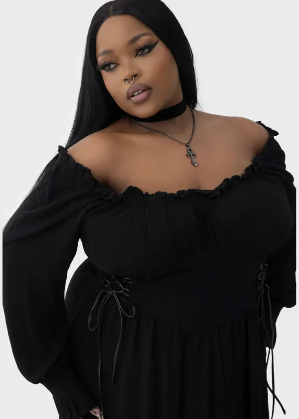 Killstar Jocaster Maxi Dress Black