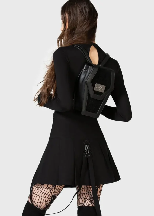 Killstar Kihilist Casket Of Sorrow Coffin Backpack Black