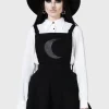 Killstar Kihilist Luna Orb Moon Pinafore Dress Black