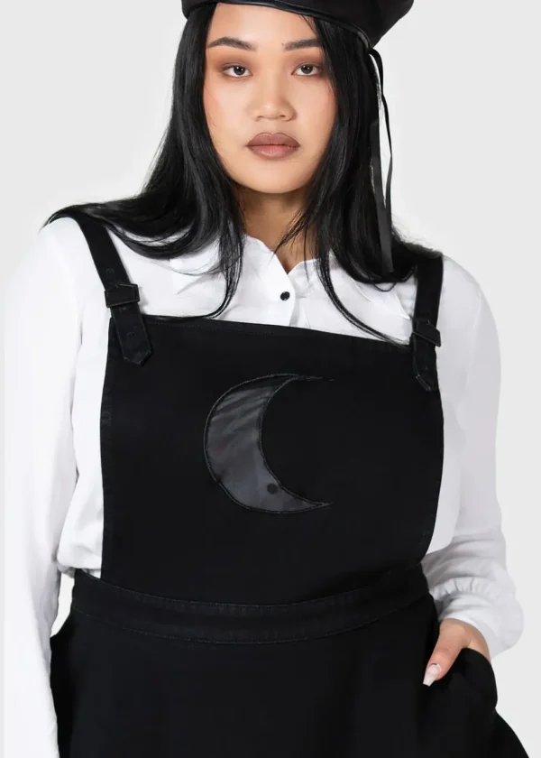 Killstar Kihilist Luna Orb Moon Pinafore Dress Black