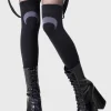Killstar Kihilist Lunaloom High Socks Black