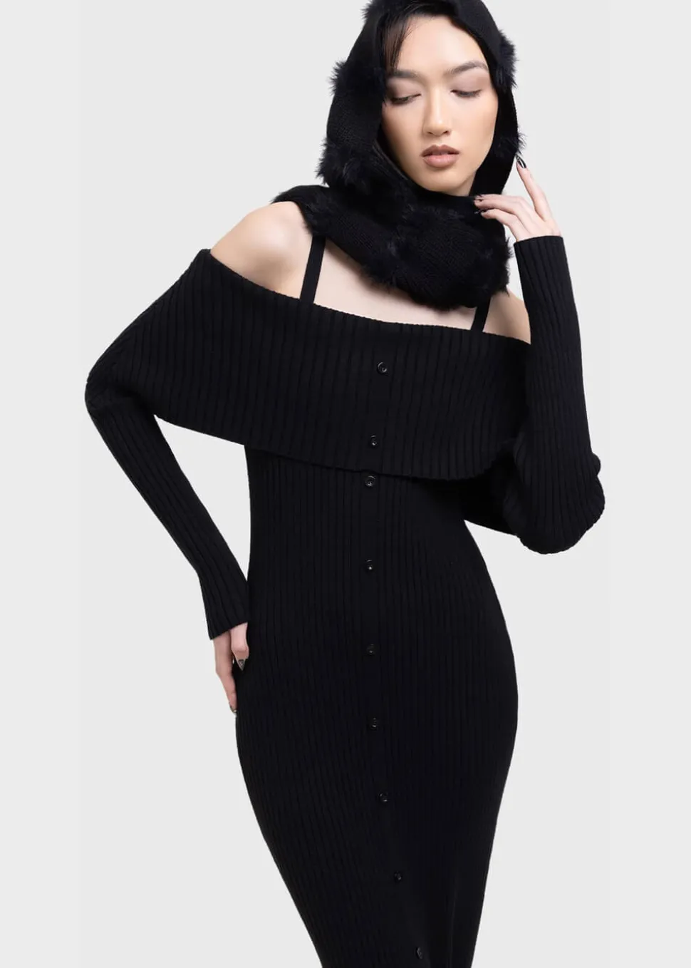 killstar_kihilist_shadow__4.webp Killstar Kihilist Shadow Empress Maxi Dress Black