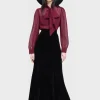 Killstar Kihilist Void Viper Velvet Maxi Skirt Black