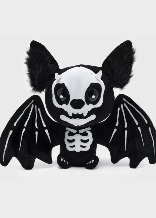Killstar Kreeptures Vampir: Batbone X-Ray Glow-in-the-Dark Plush Black