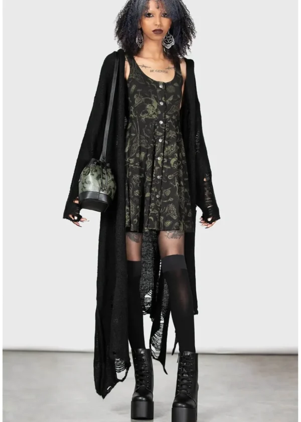 Killstar Leslynn 60's Babydoll Dress Black