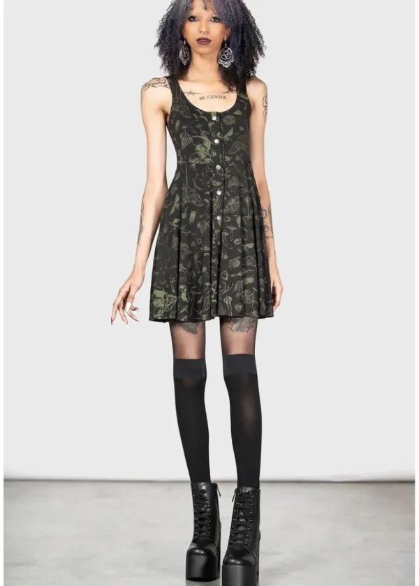Killstar Leslynn 60's Babydoll Dress Black