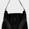 Killstar Magictwill Mushroom Velvet Bag Black