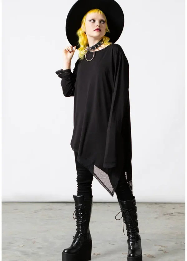 Killstar Manticore Mesh Top Black