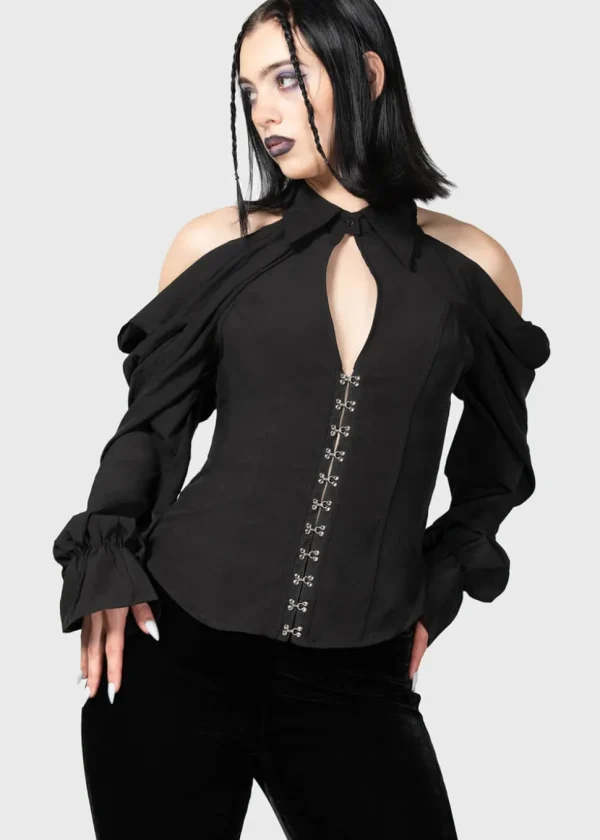 Killstar Maxim Priestess Blouse Black