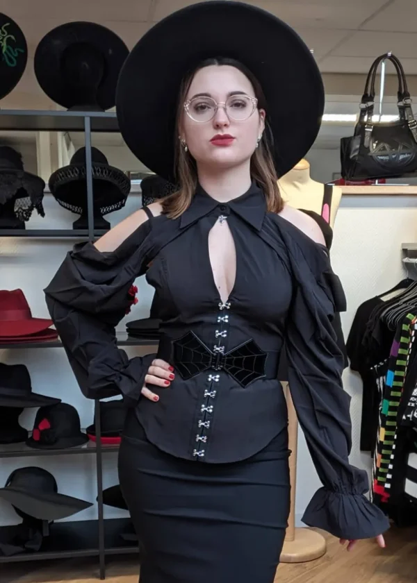 Killstar Maxim Priestess Blouse Black