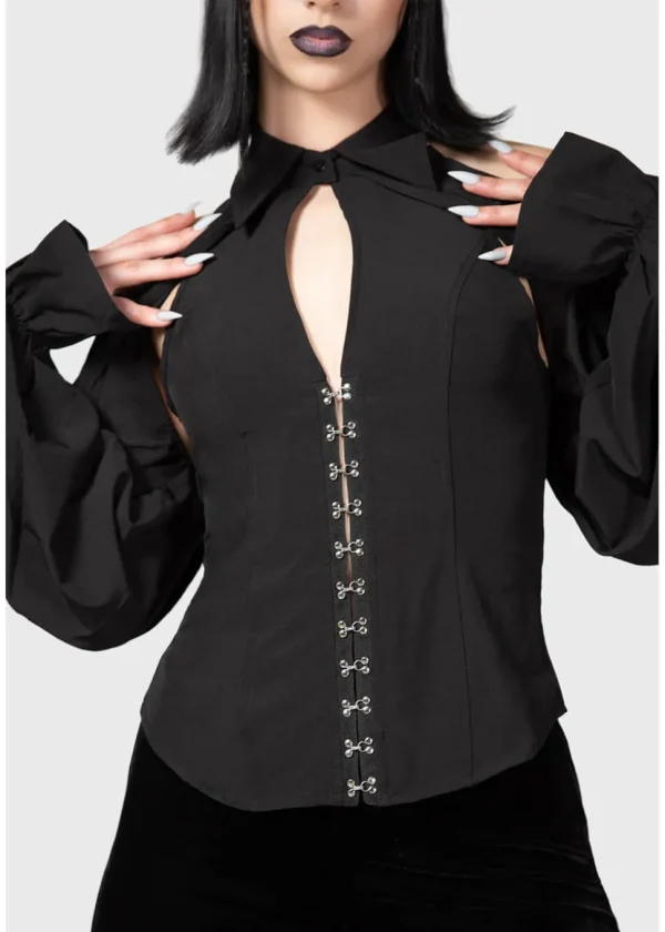 Killstar Maxim Priestess Blouse Black
