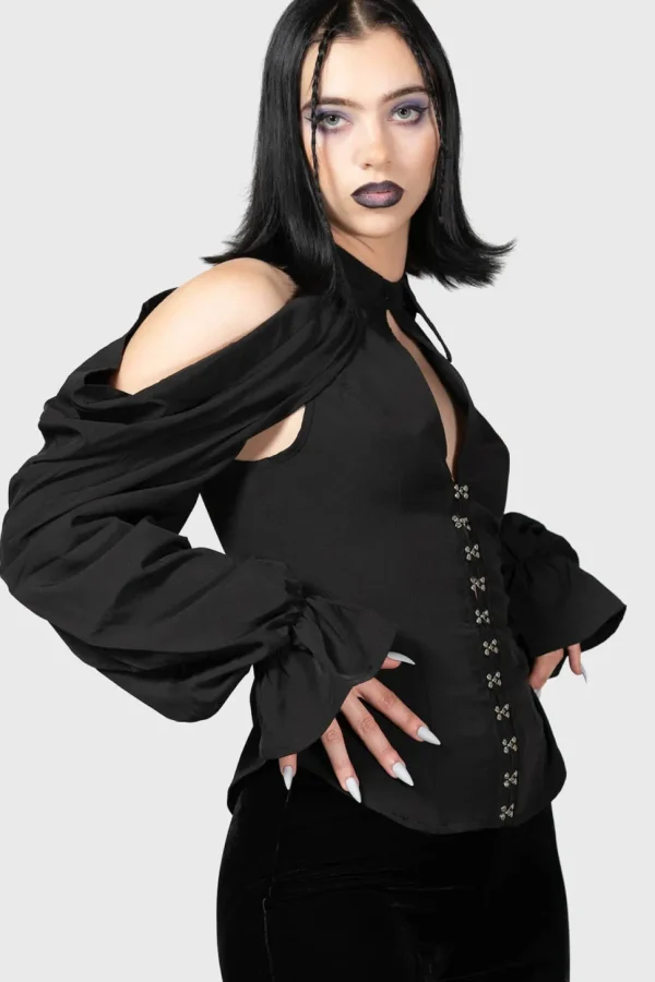 Killstar Maxim Priestess Blouse Black