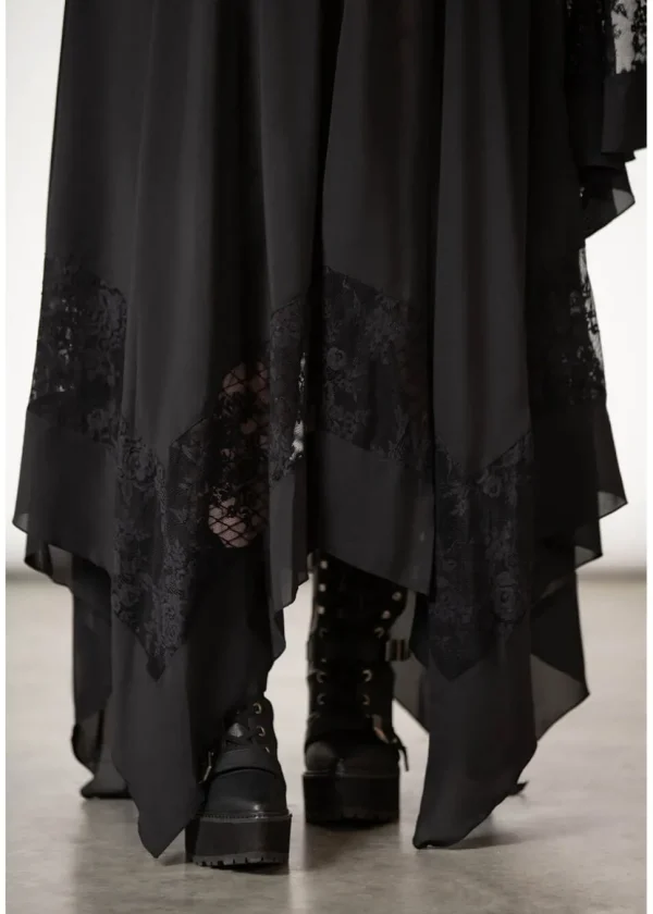 Killstar Misty Night 70's Maxi Dress Black