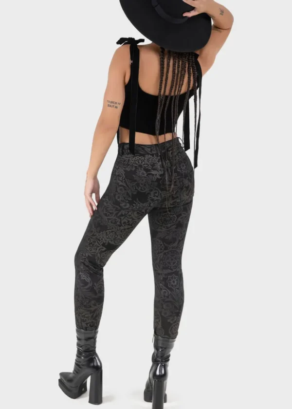 Killstar Nora Black Lily Trousers Black