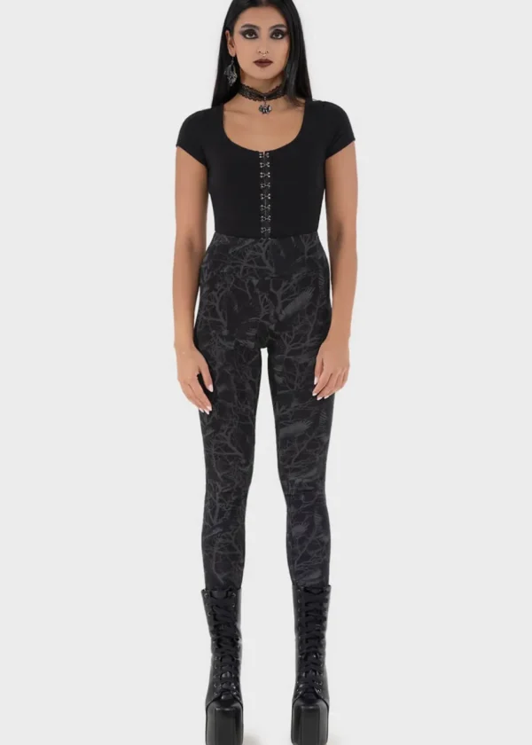 Killstar Raven Mistress Leggings Black