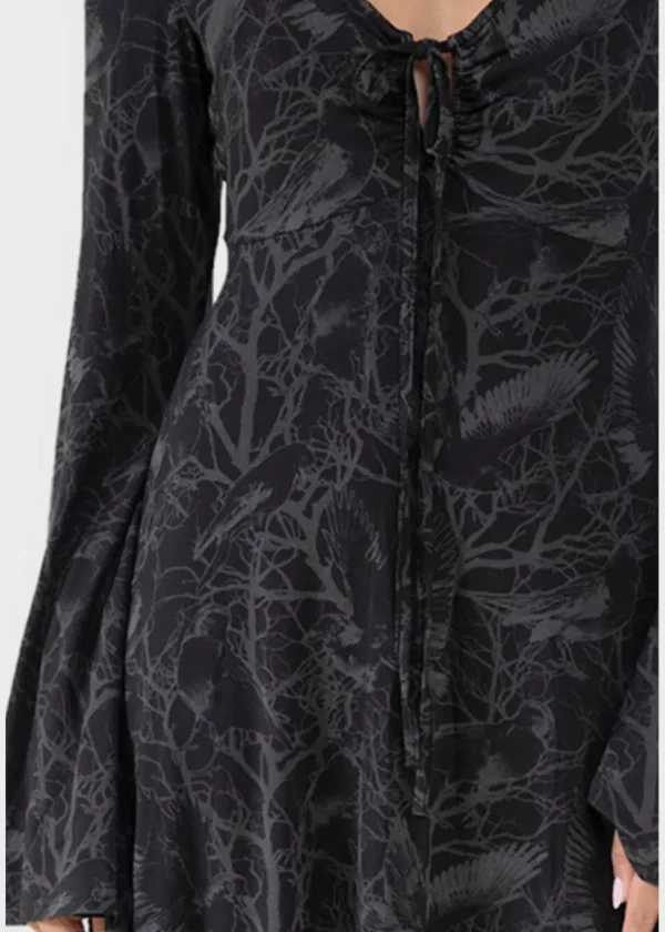 Killstar Raven Shade Maxi Dress Black