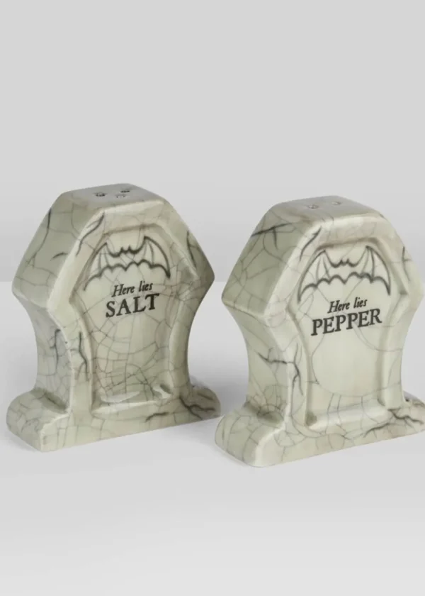 Killstar RIP Salt & Pepper Shakers Set Gray