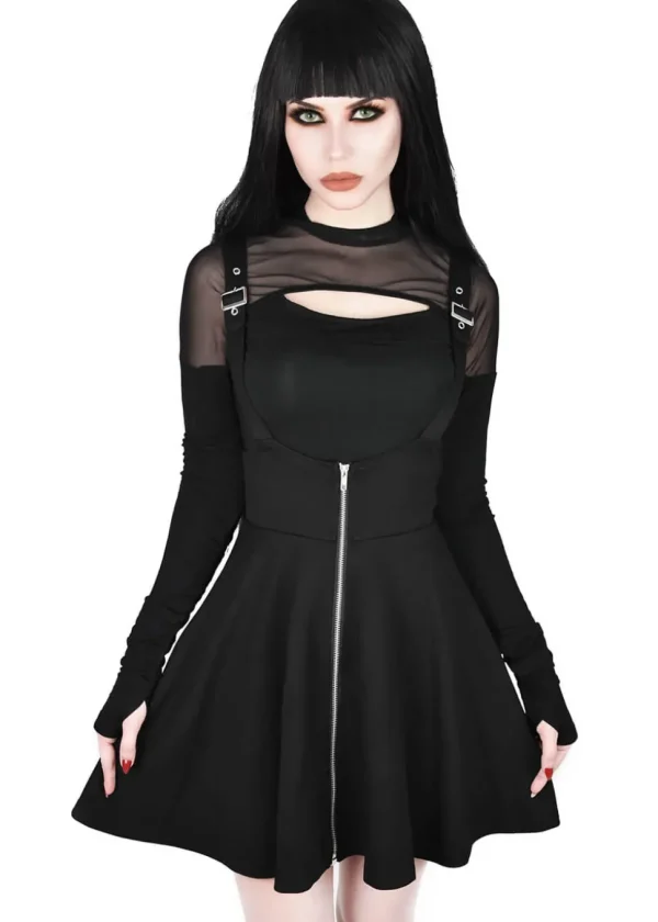 Killstar Suspend Me Statement Skirt Black