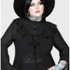 Killstar Valentine's Heart Blouse Black