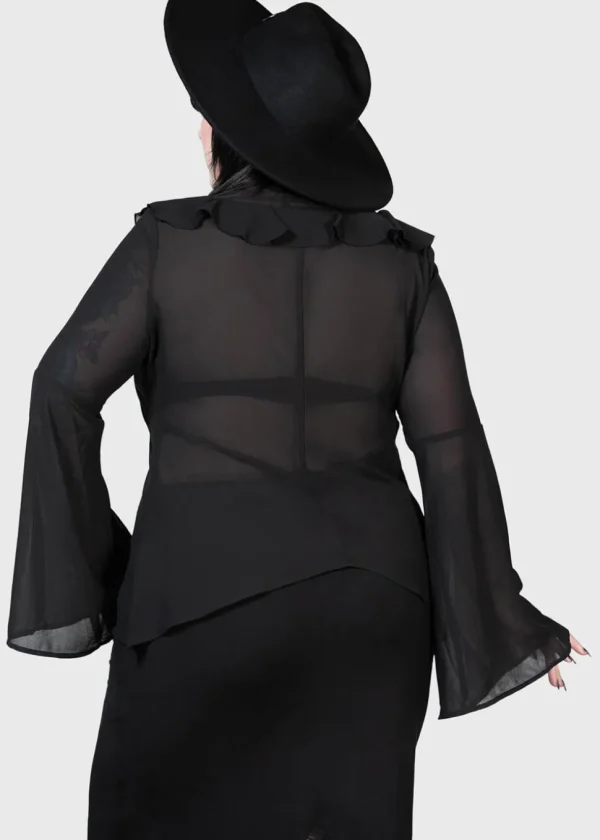 Killstar Valentine's Heart Blouse Black