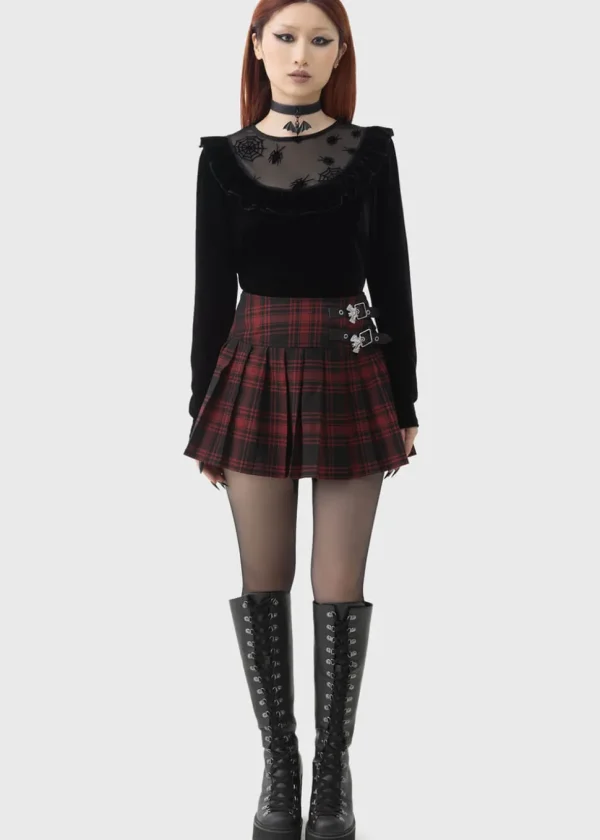 Killstar x Beetlejuice Here Lies Beetlejuice Knit Sweater Black
