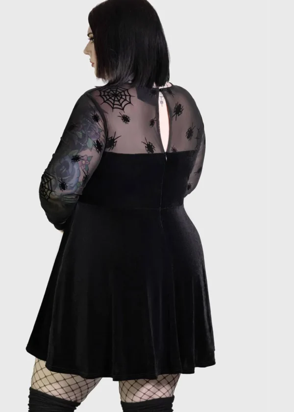 Killstar x Beetlejuice Here Lies Beetlejuice Mini Dress Black